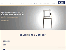 Tablet Screenshot of kek-dresden.com